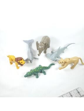 Playmobil animals Lion Lioness Dolphin Baby Elephant Hammerhead Shark Alligator